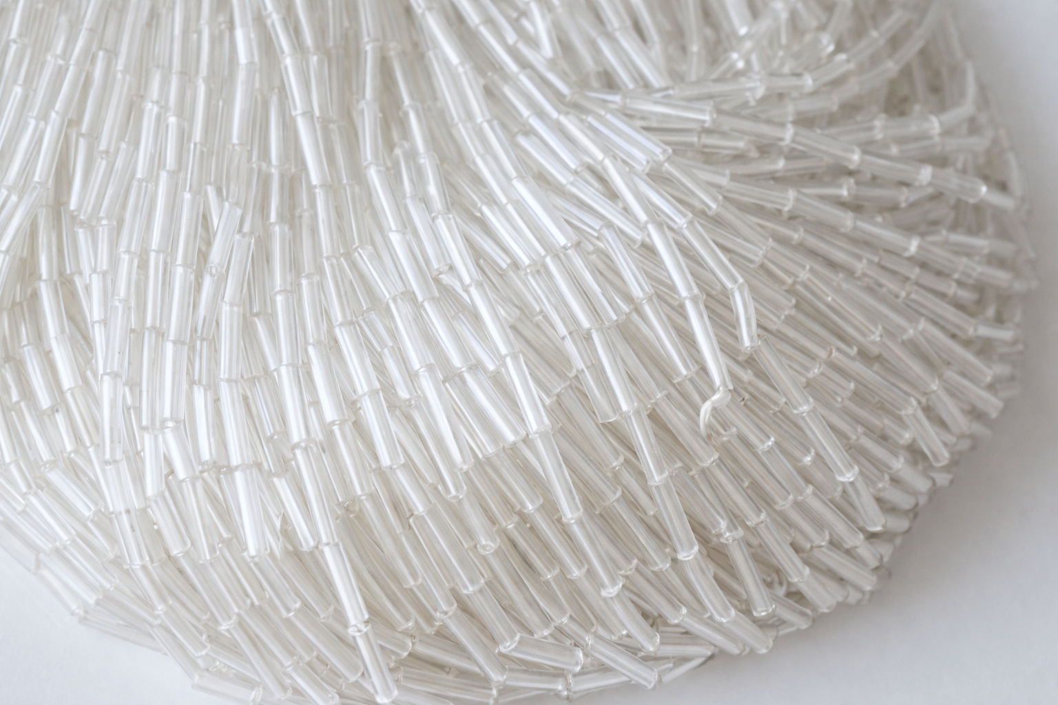 Straw Beads - Clear -