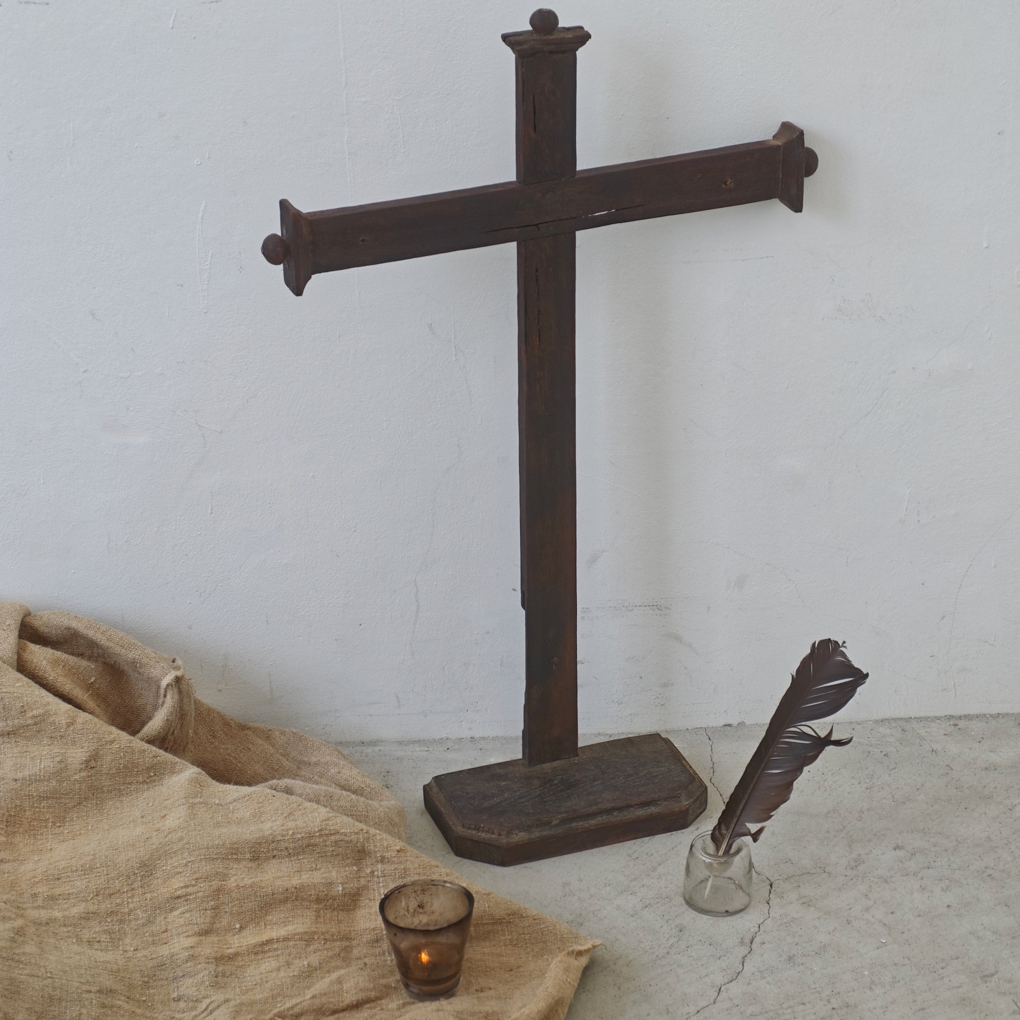 Antique Shelf Wall Cross