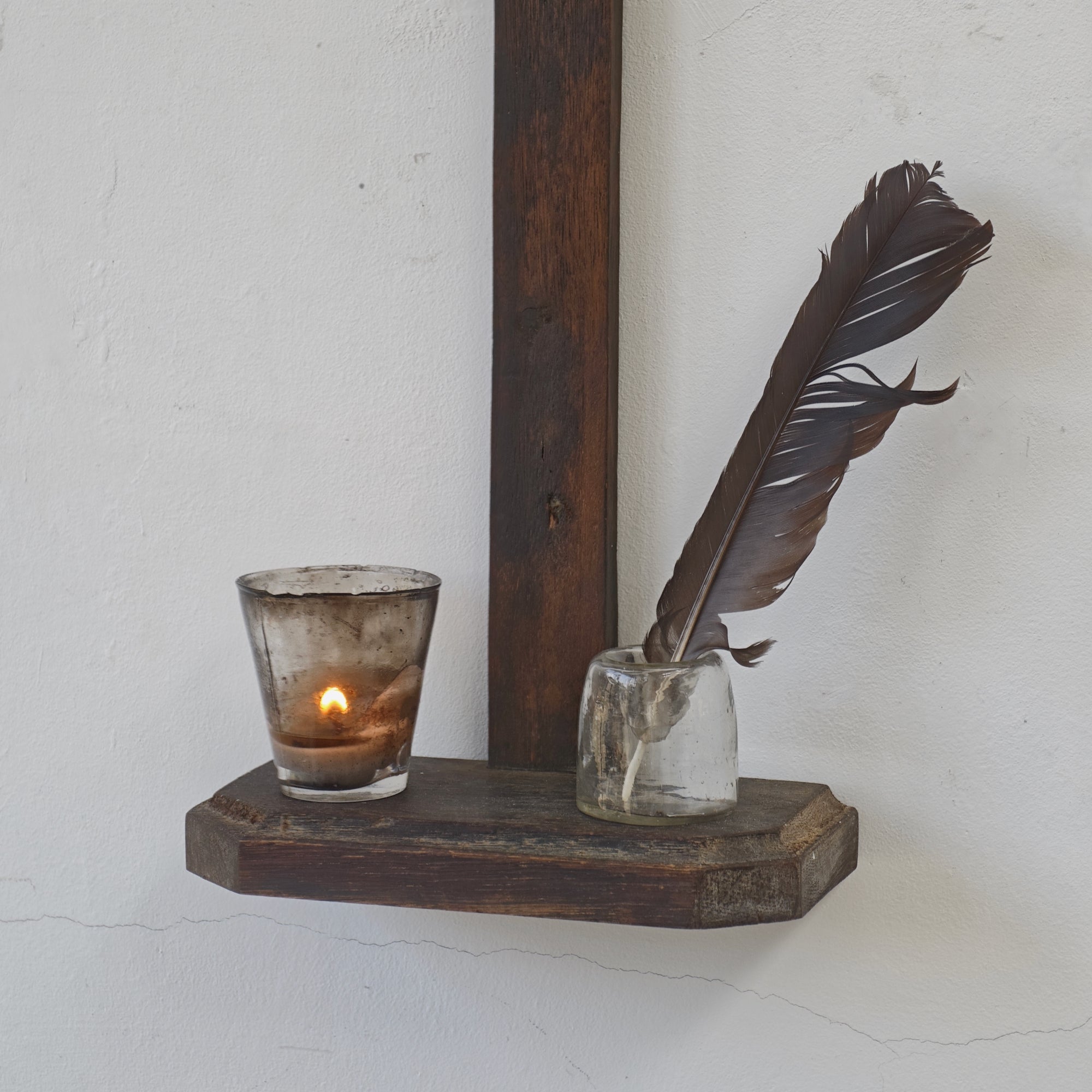 Antique Shelf Wall Cross