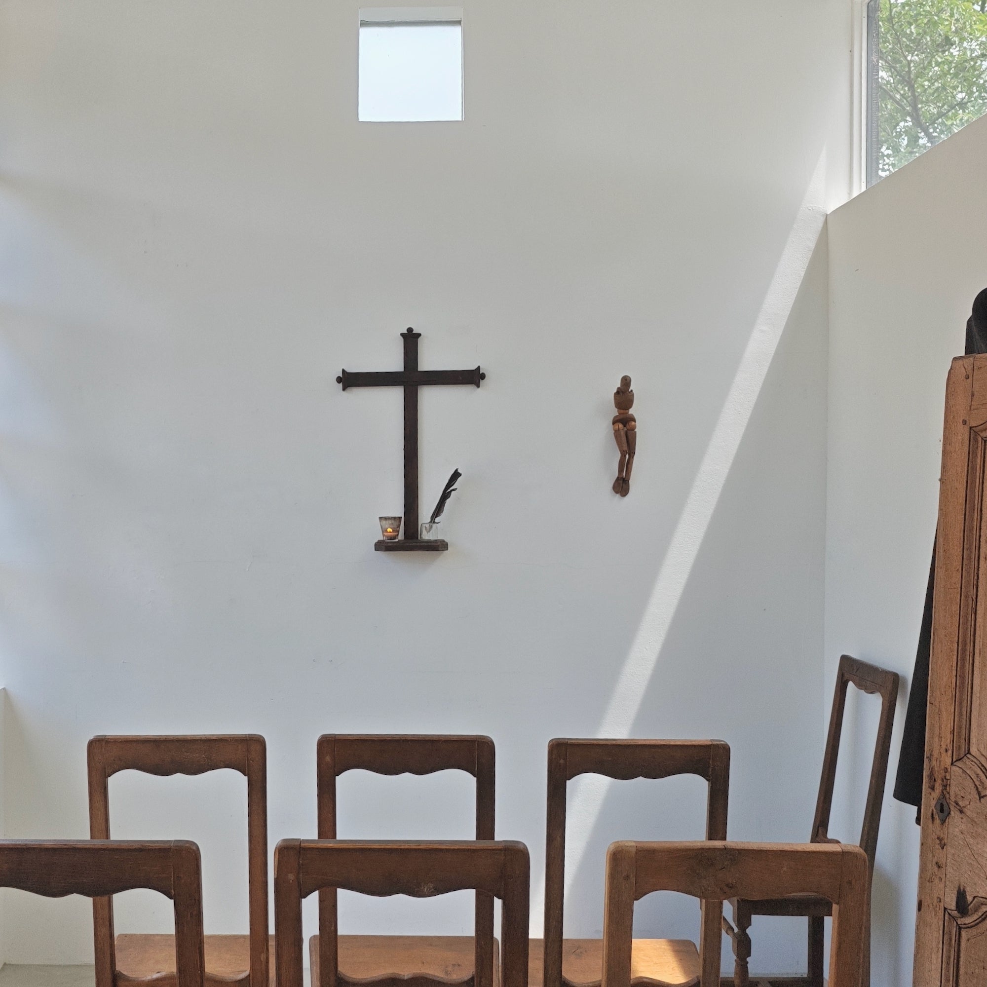 Antique Shelf Wall Cross