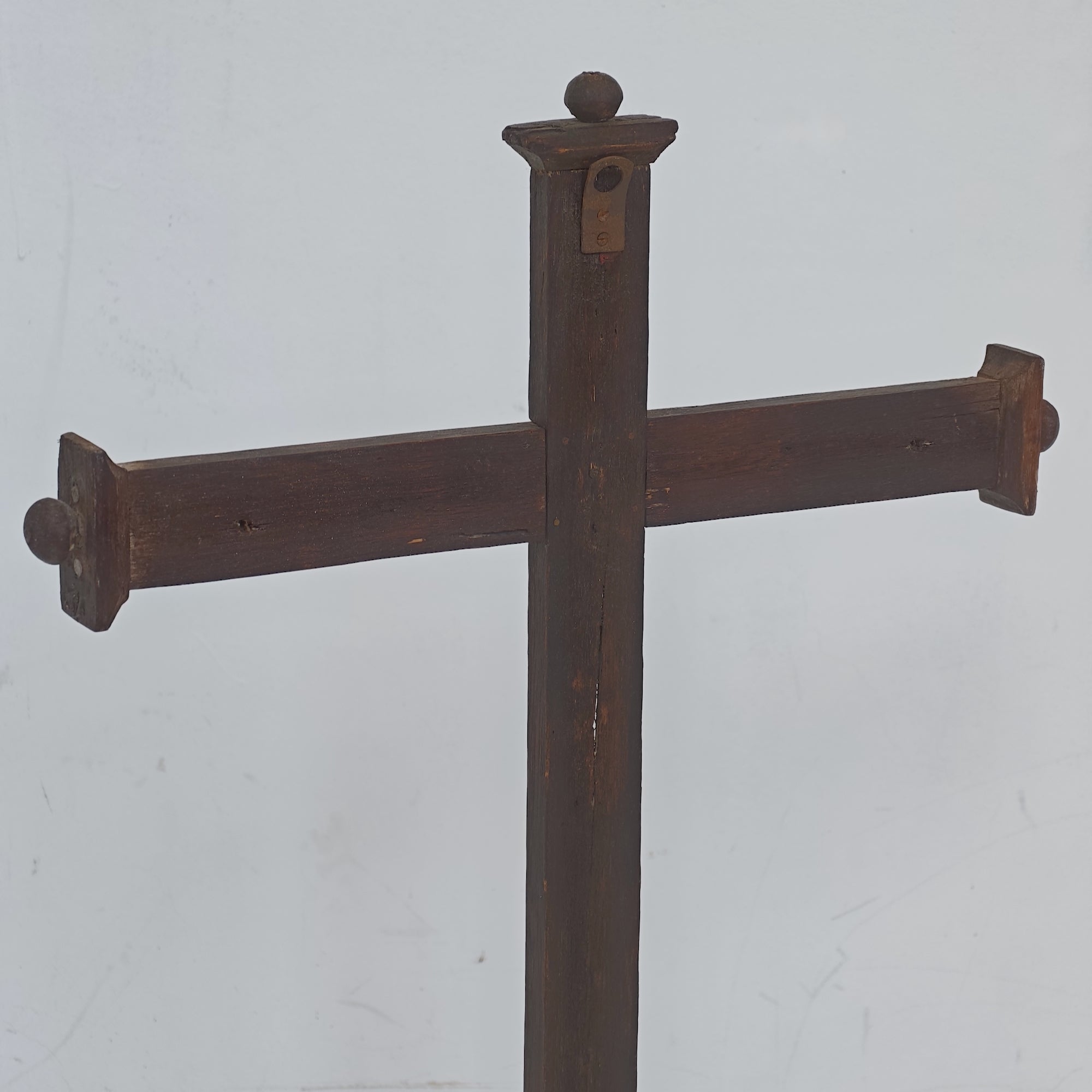 Antique Wall Cross with Shelf