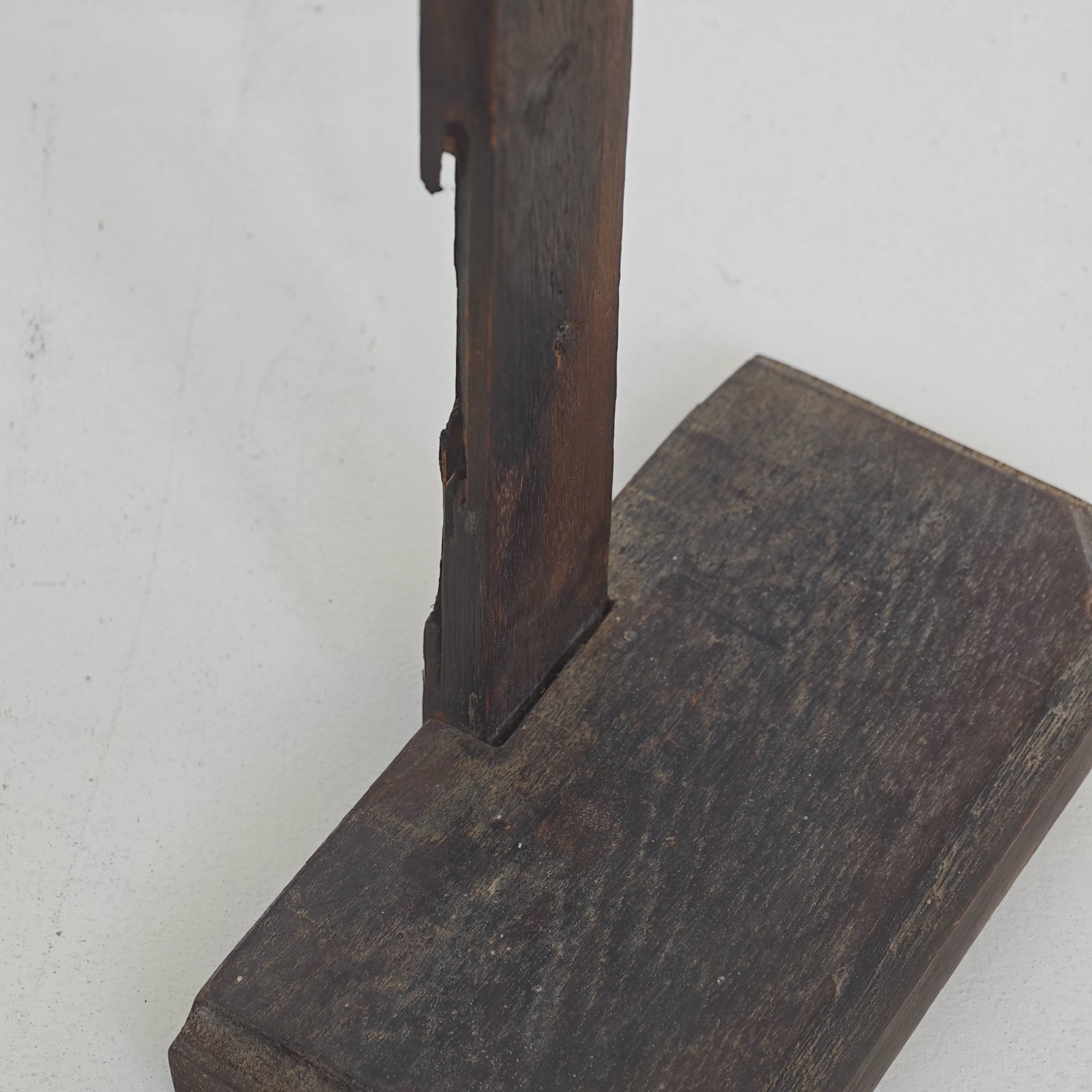 Antique Wall Cross with Shelf