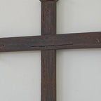 Antique Wall Cross with Shelf