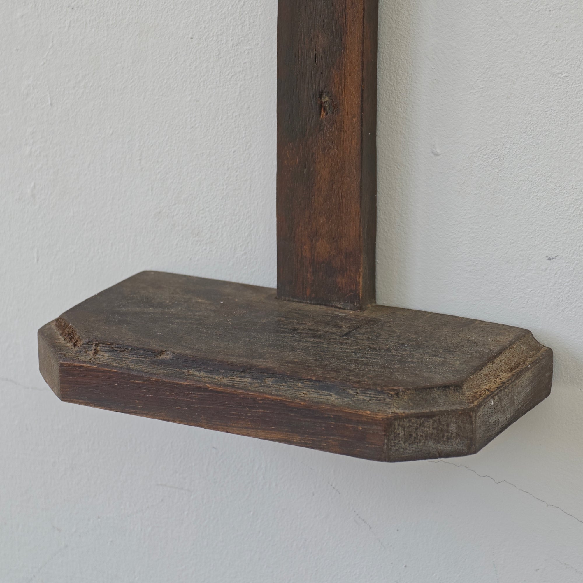 Antique Wall Cross with Shelf