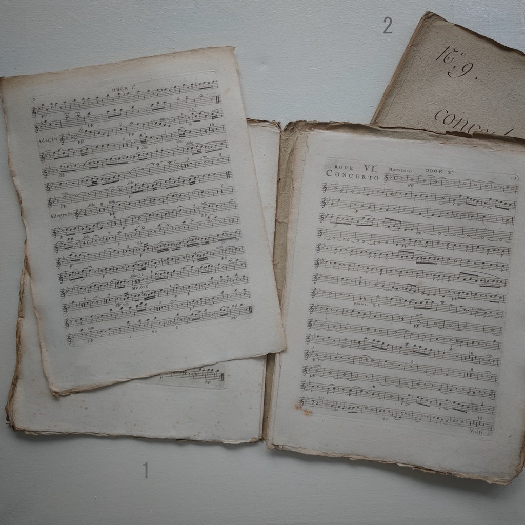 Antique Music Score