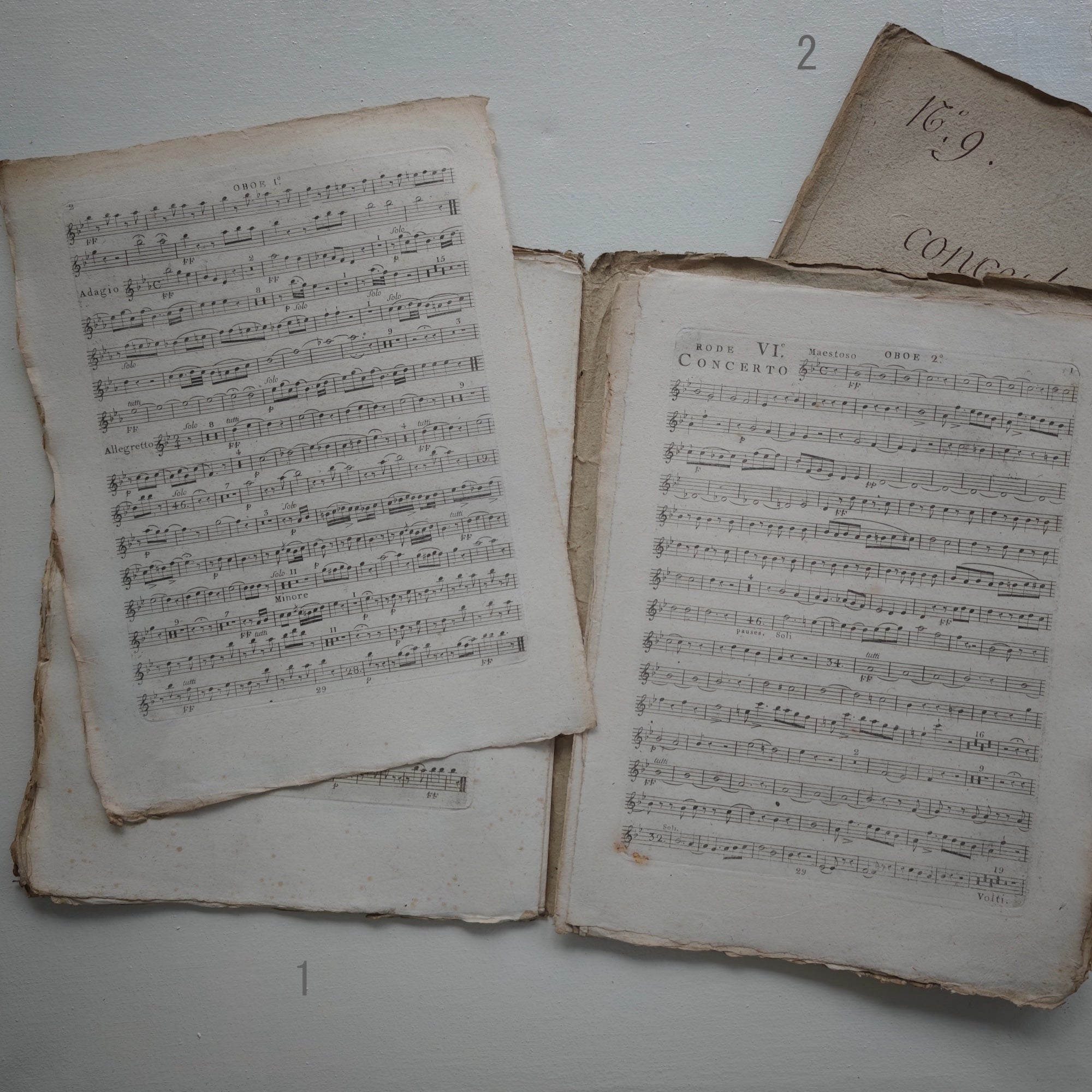 Antique Music Score