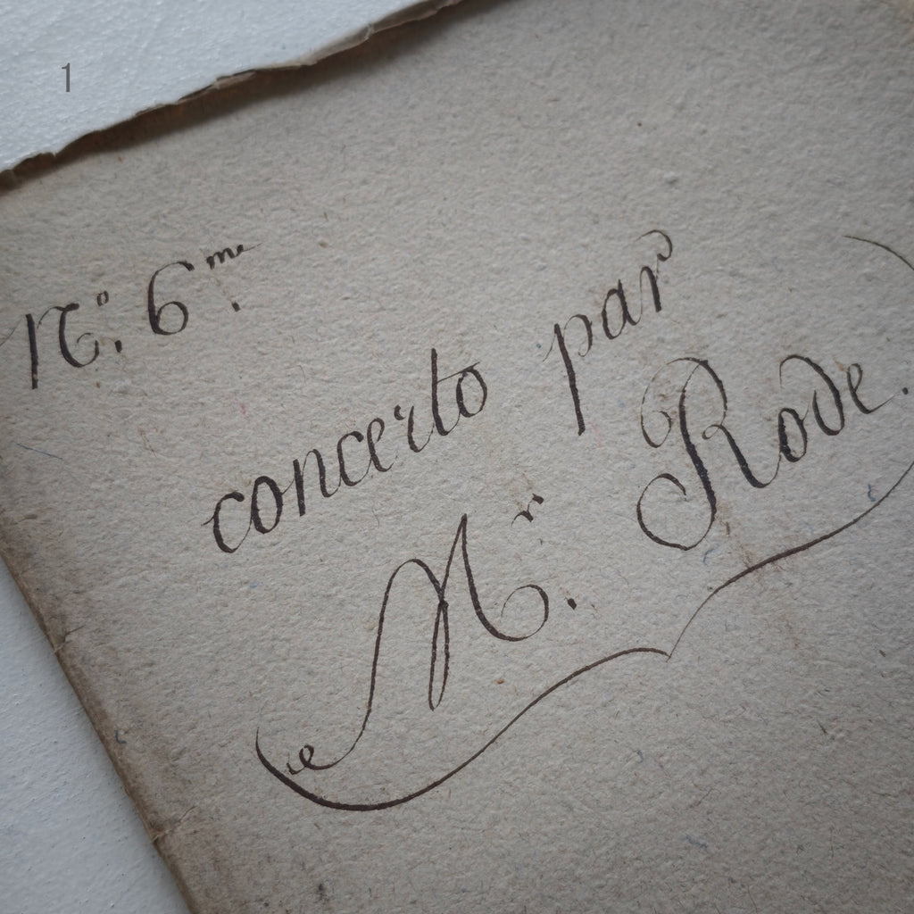 Antique Music Score