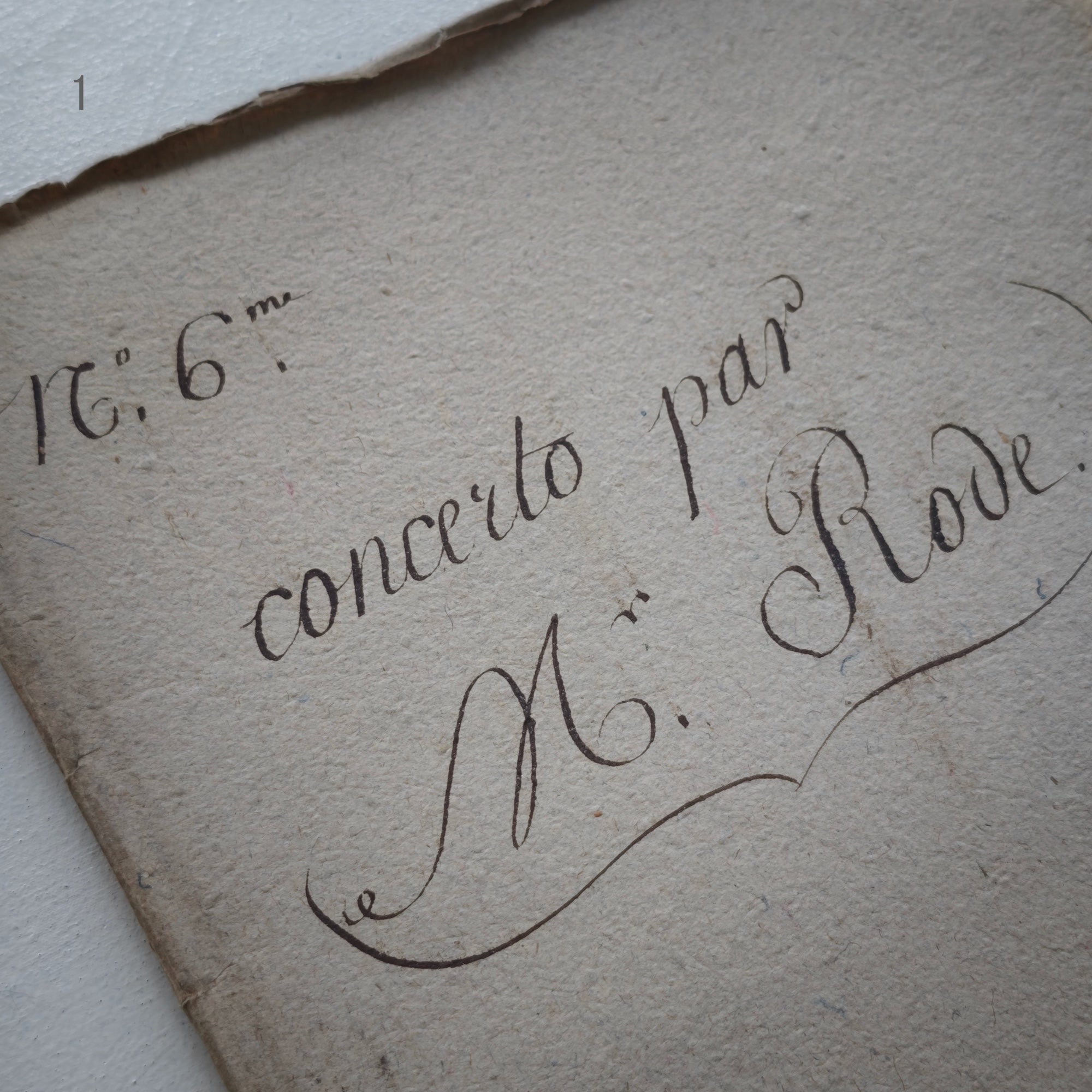 Antique Music Score