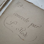 Antique Music Score