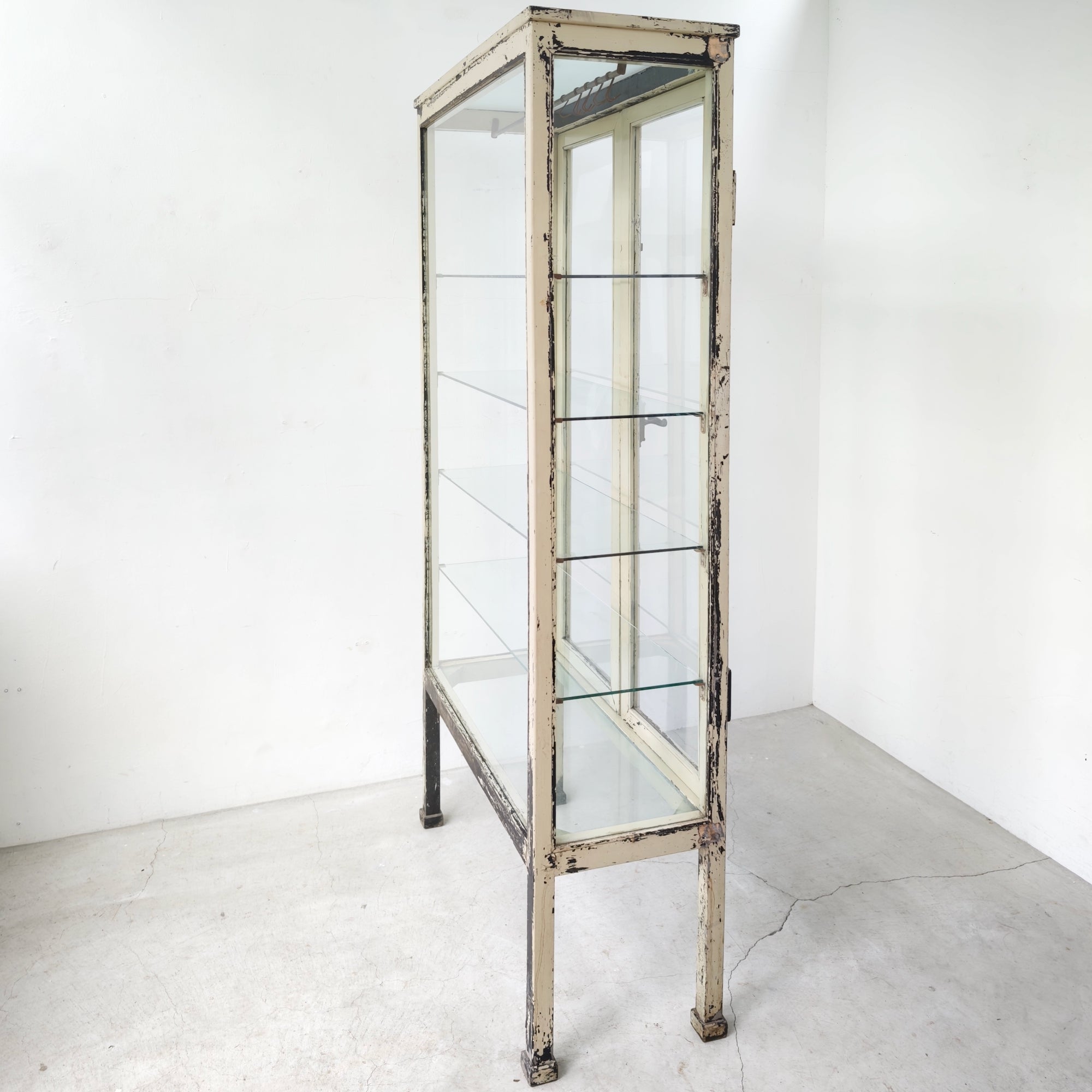Black Medical Cabinet - Ivory Paint -