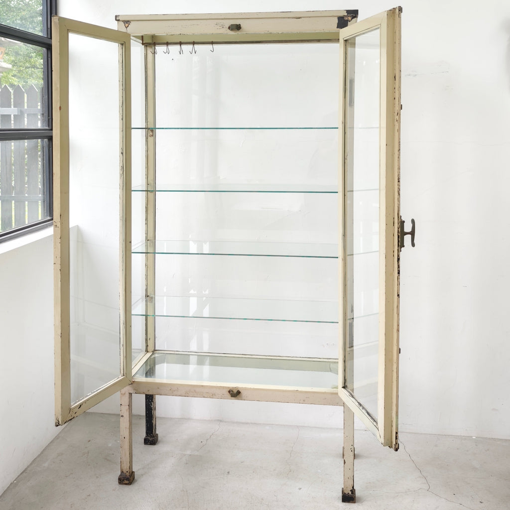 Black Medical Cabinet - Ivory Paint -