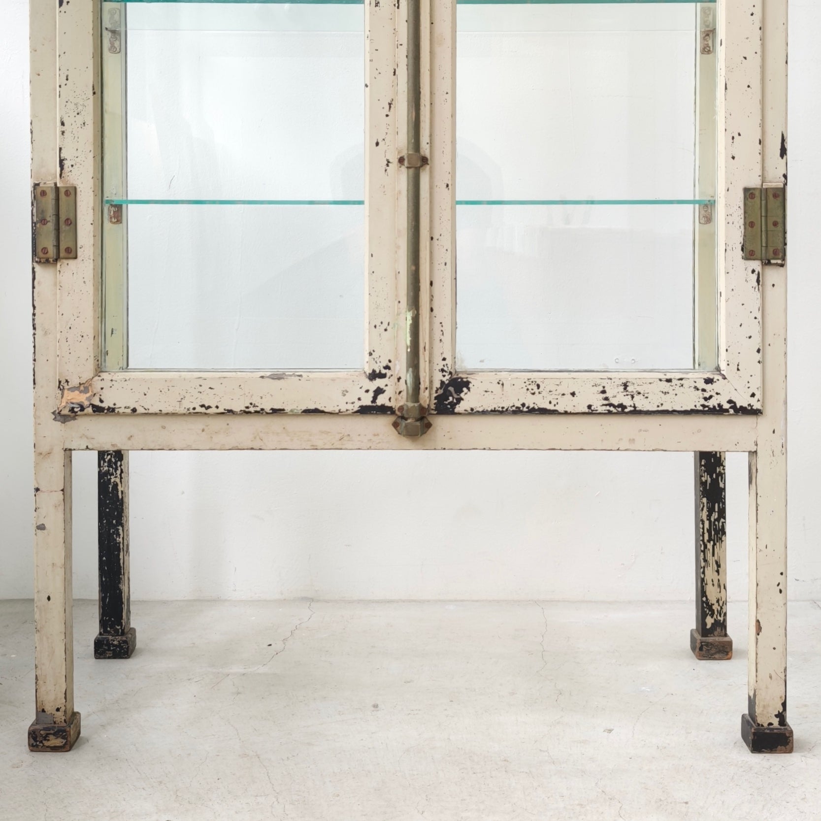 Black Medical Cabinet - Ivory Paint -
