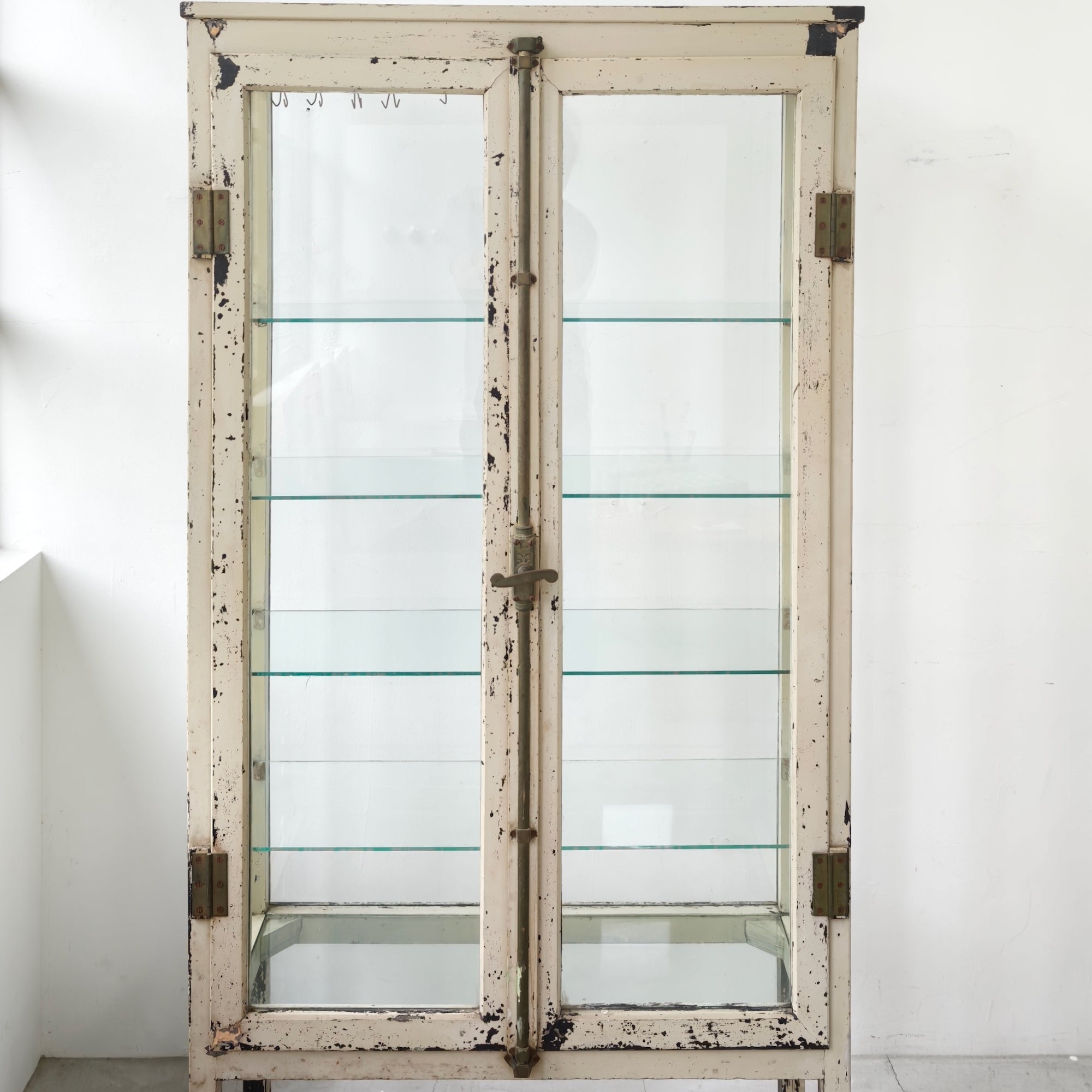 Black Medical Cabinet - Ivory Paint -