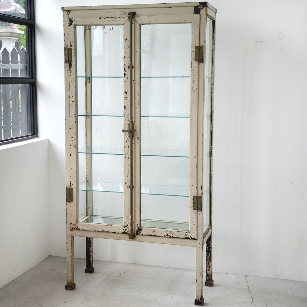Black Medical Cabinet - Ivory Paint -
