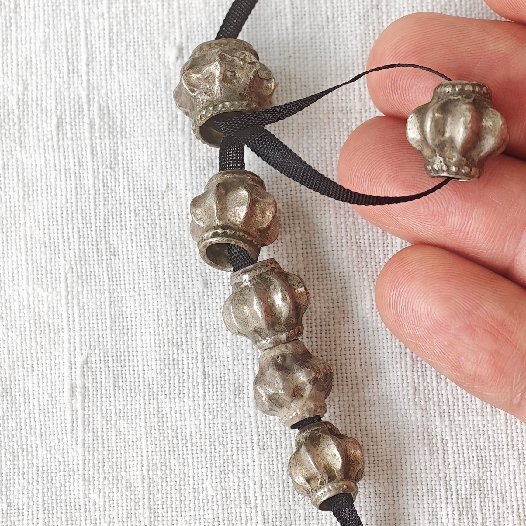 Antique Metal Beads - Crown -