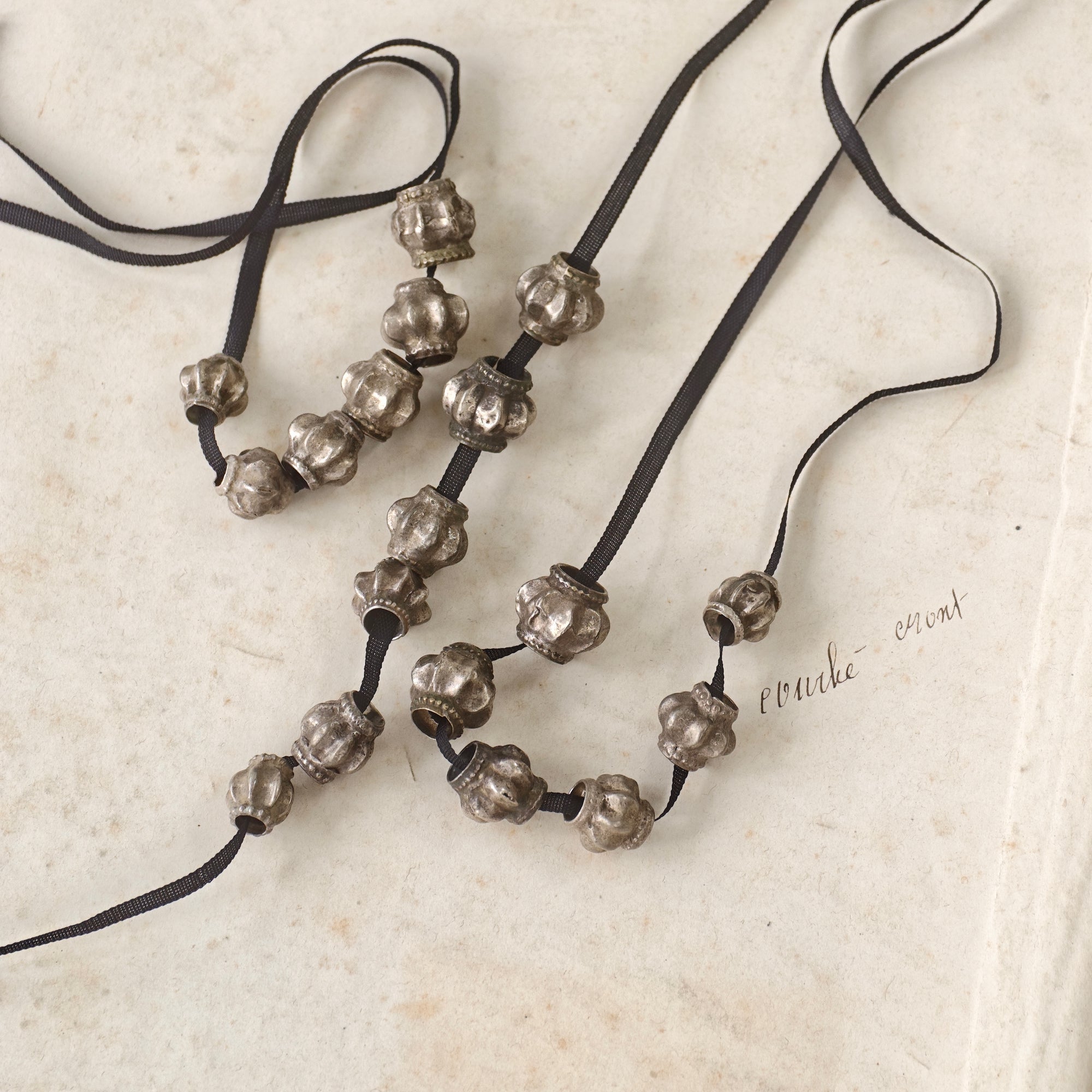 Antique Metal Beads - Crown -