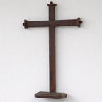 Antique Wall Cross with Shelf