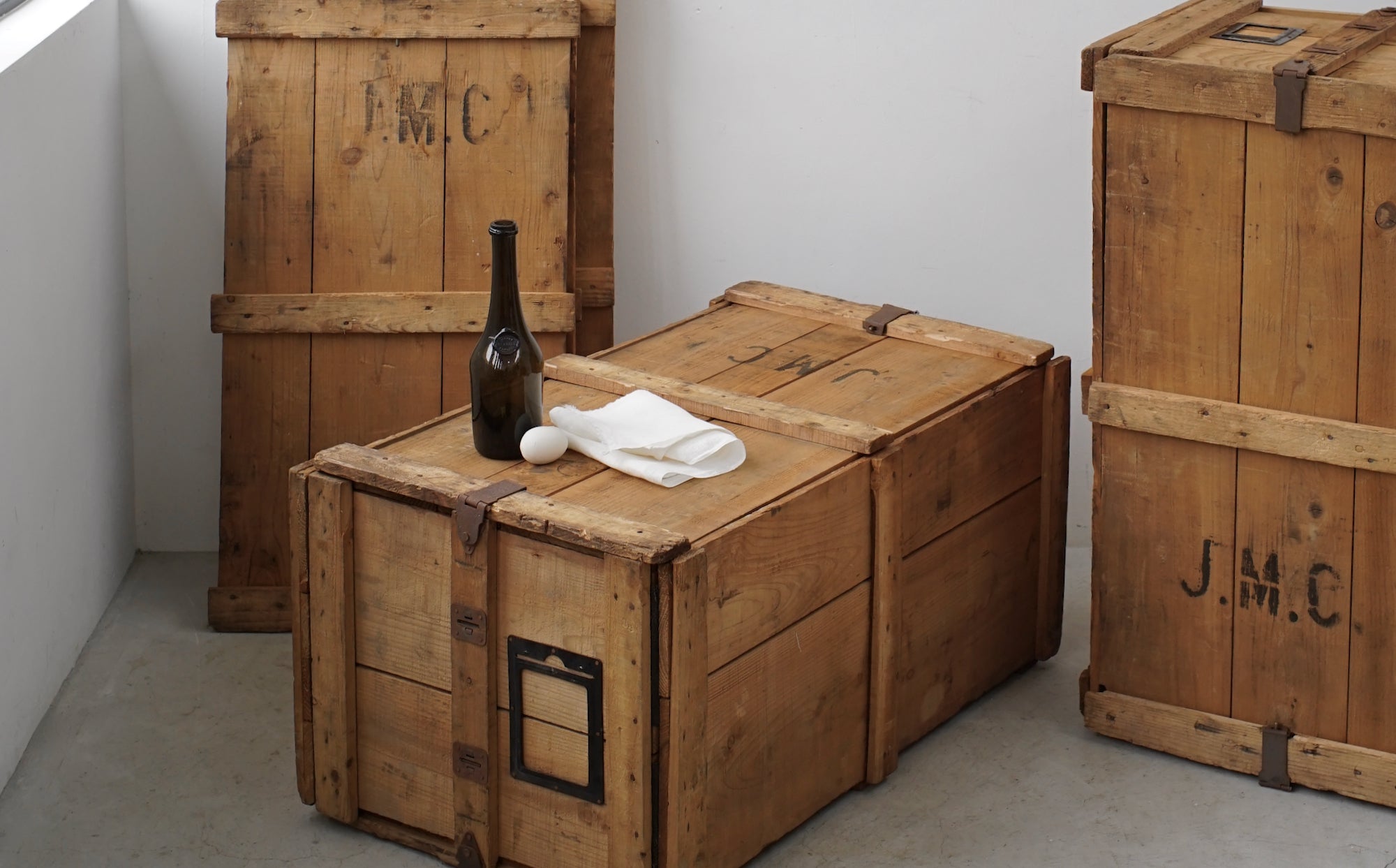 Folding Wooden Container - no.1 -
