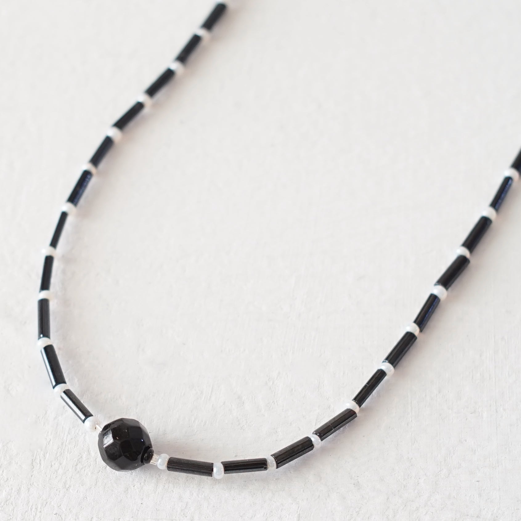 Straw Beads - French Jet Black -