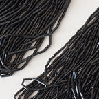 Straw Beads - French Jet Black -