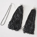 Straw Beads - French Jet Black -