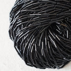 Straw Beads - French Jet Black -