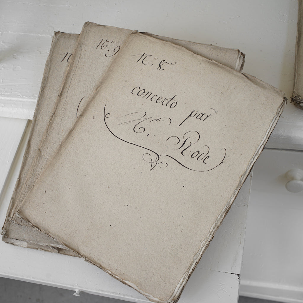 Antique Music Score