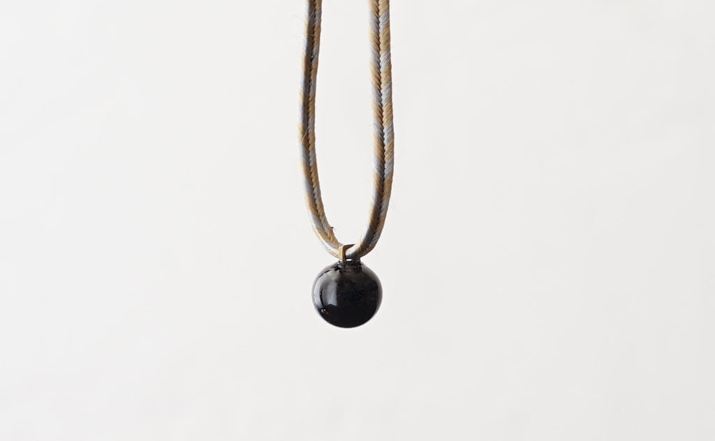 Silk Cord - Mustard x Blue gray -