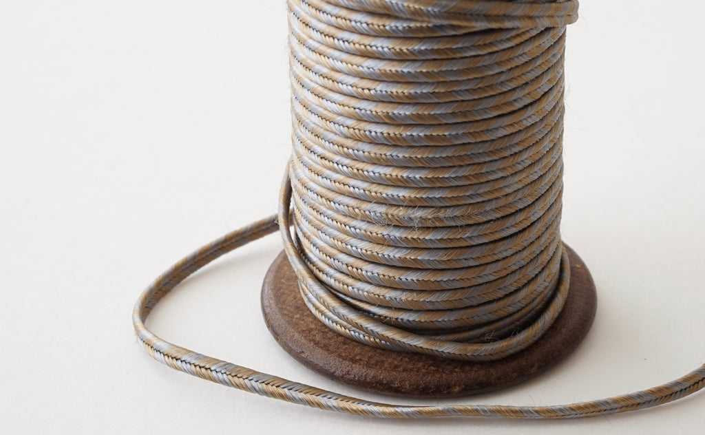 Silk Cord - Mustard x Blue gray -