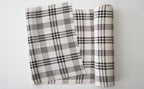 Black & Ecru Checked Cloth