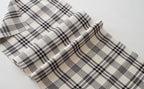 Black & Ecru Checked Cloth