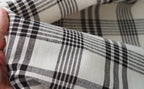Black & Ecru Checked Cloth