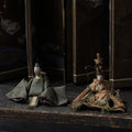 Antique Japanese Hina dolls (seated dolls)
