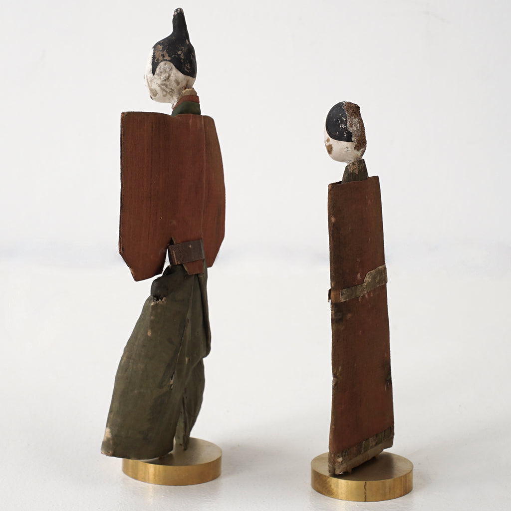 Antique Japanese Tachibina (standing hina dolls)