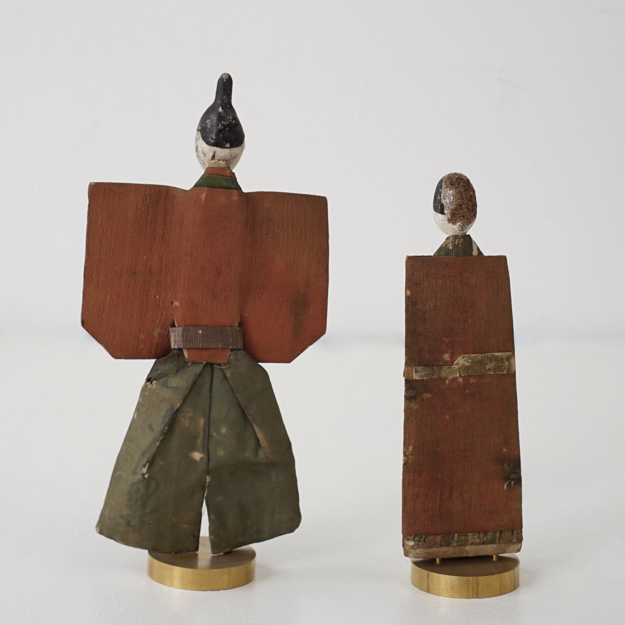 Antique Japanese Tachibina (standing hina dolls)