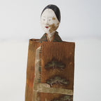 Antique Japanese Tachibina (standing hina dolls)