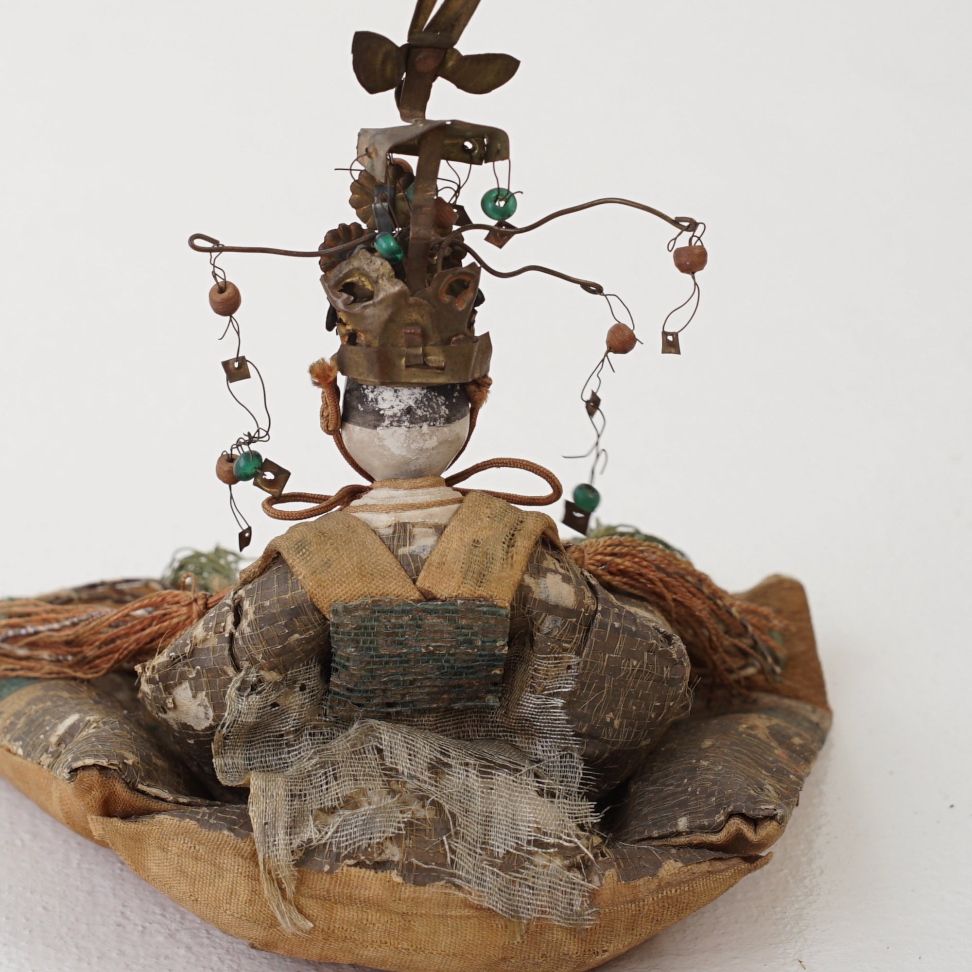 Antique Japanese Hina dolls (seated dolls)