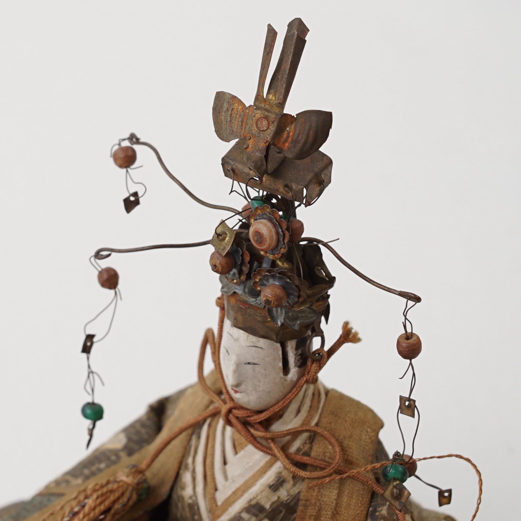 Antique Japanese Hina dolls (seated dolls)