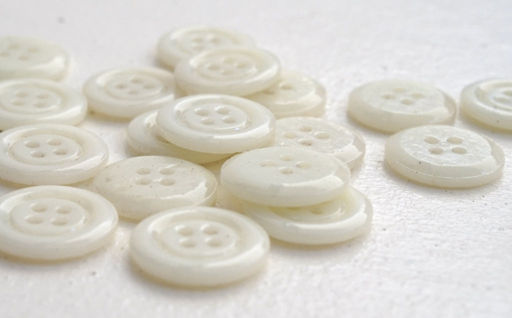 Milk Glass Button