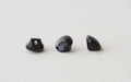 Black Glass Button - S -