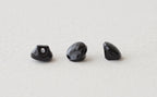 Black Glass Button - S -