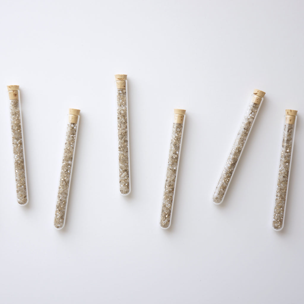 Silver Mix Glass Beads