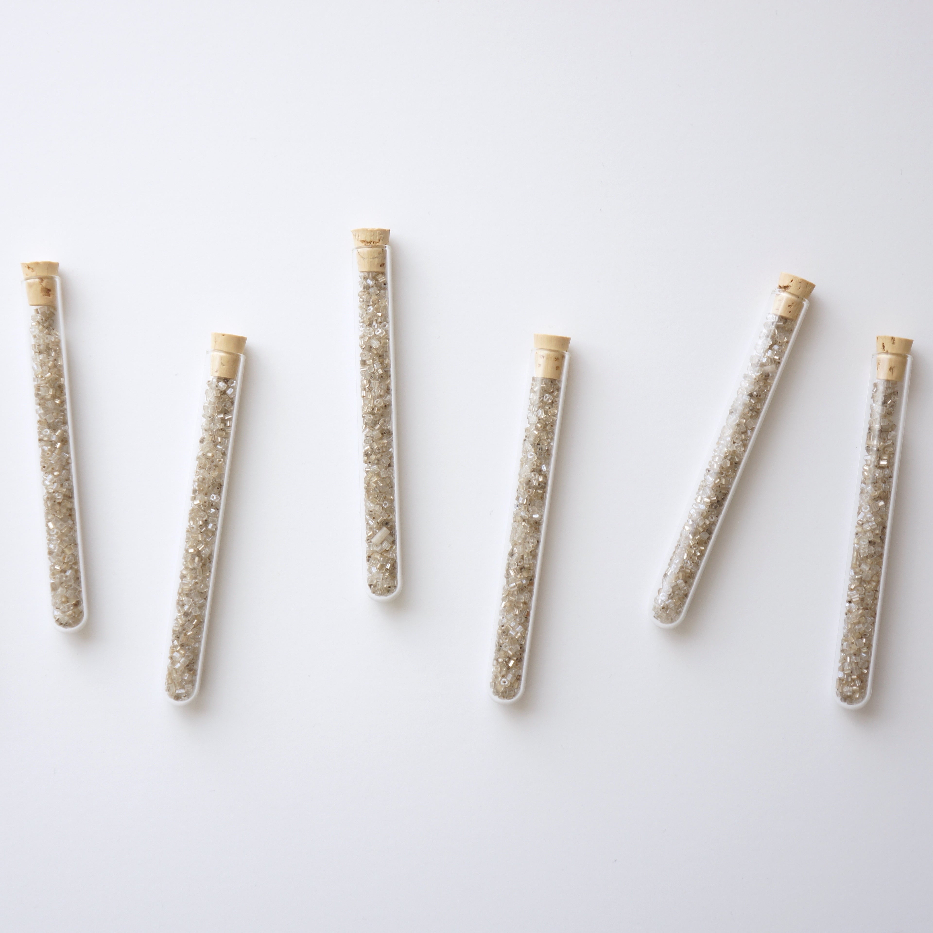 Silver Mix Glass Beads