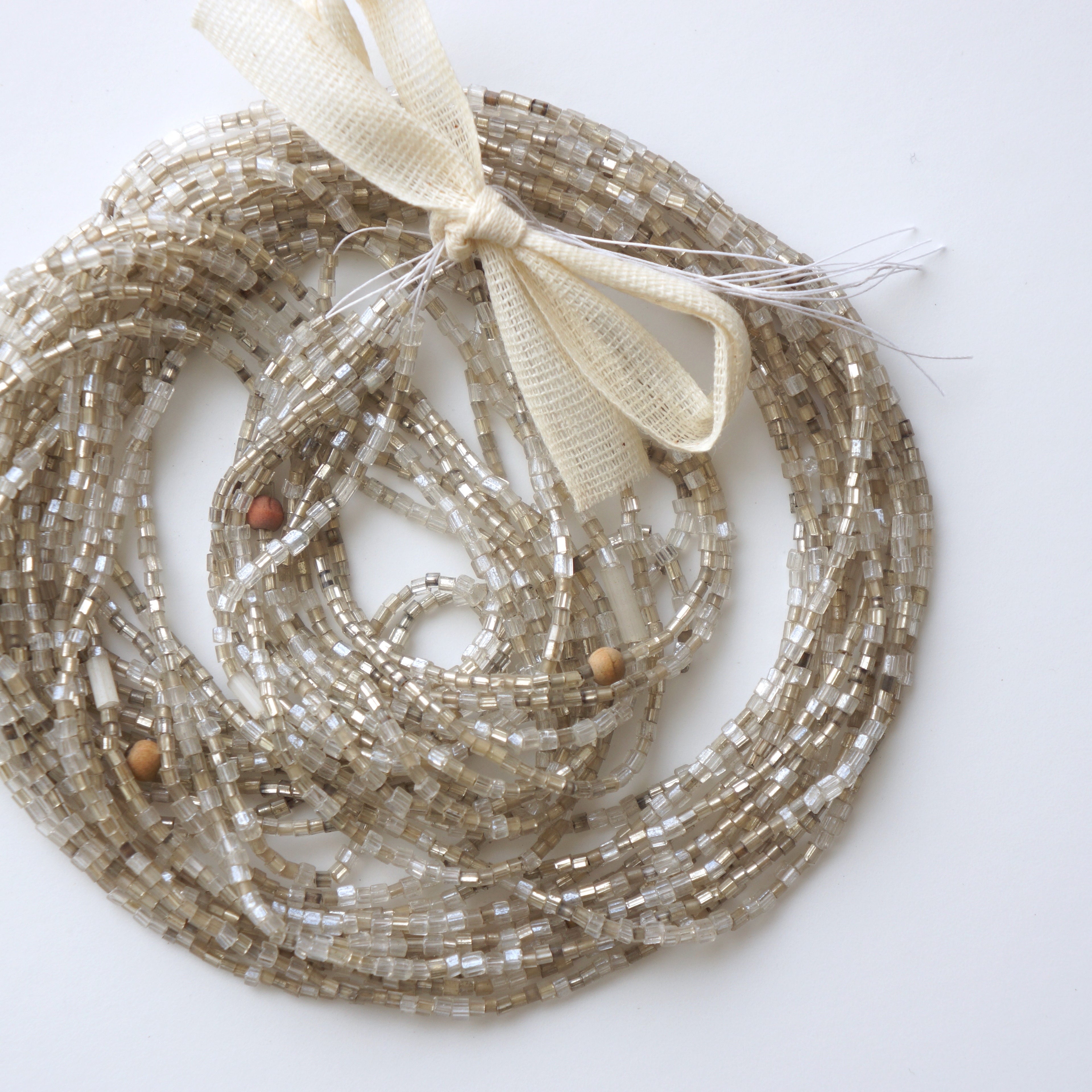 Silver Mix Glass Beads