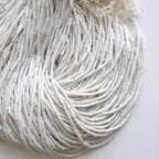 Straw Beads - White -