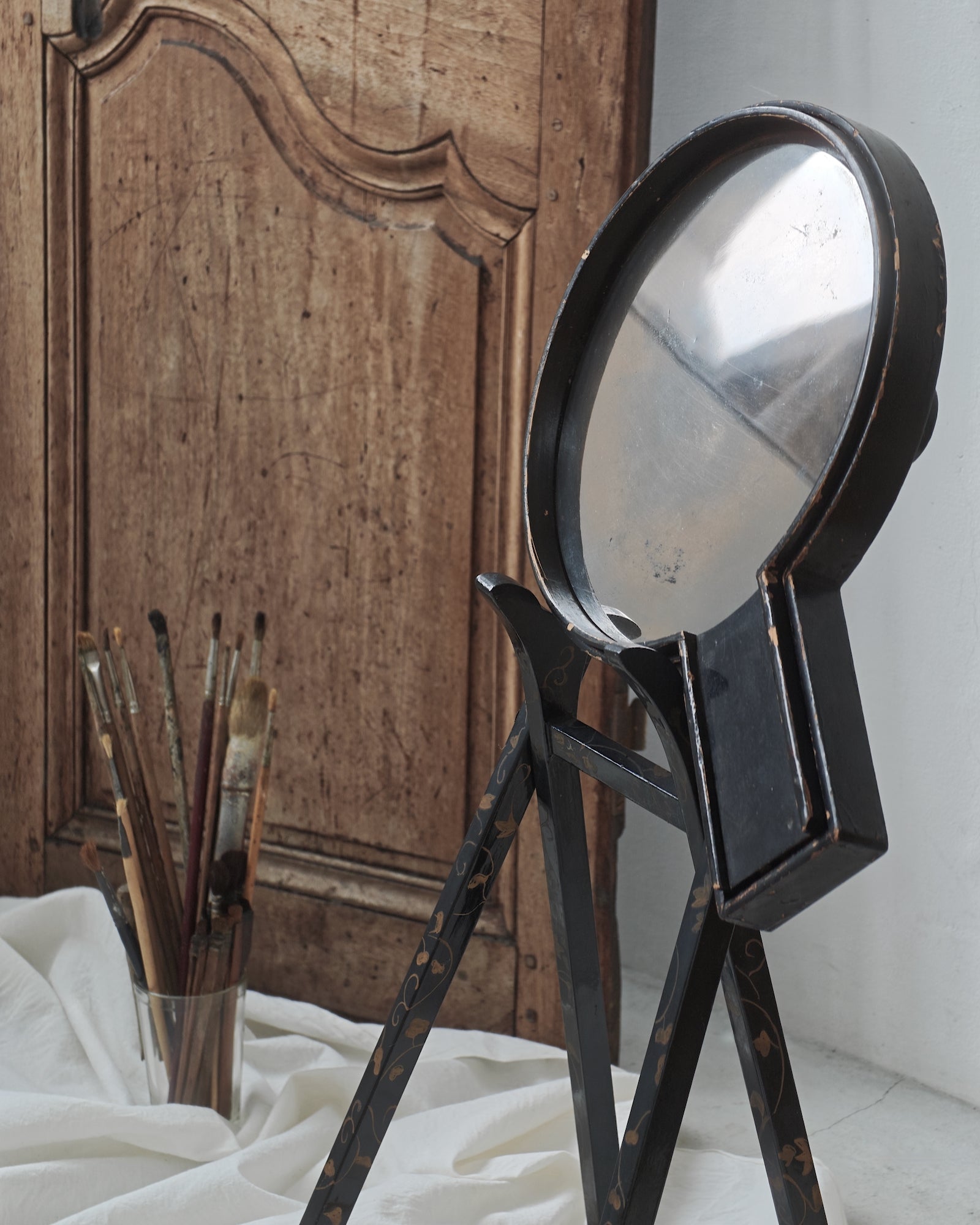 Antique Mirror with Stand