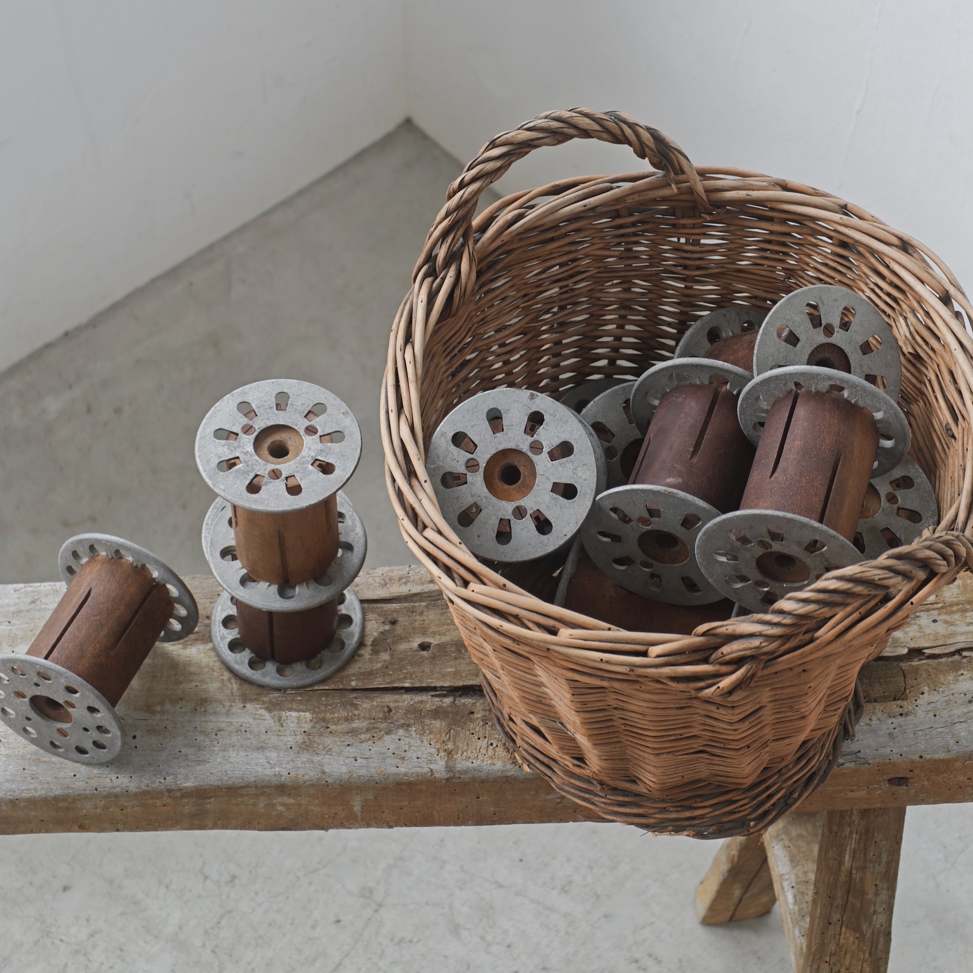 No.1 Bobbins - Aluminium x Wood - / Japan