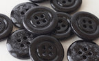 Black Glass Button