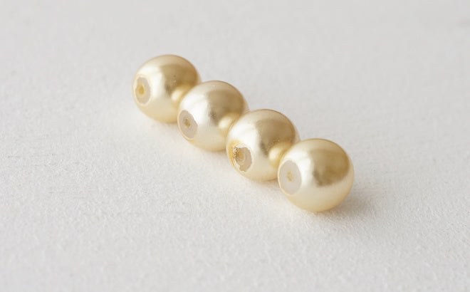 Glass Pearl - Single Hole -