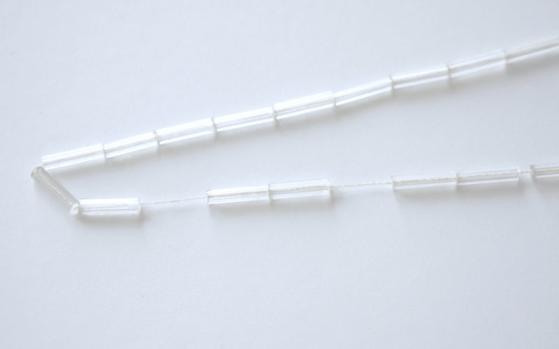 Straw Beads - Clear -